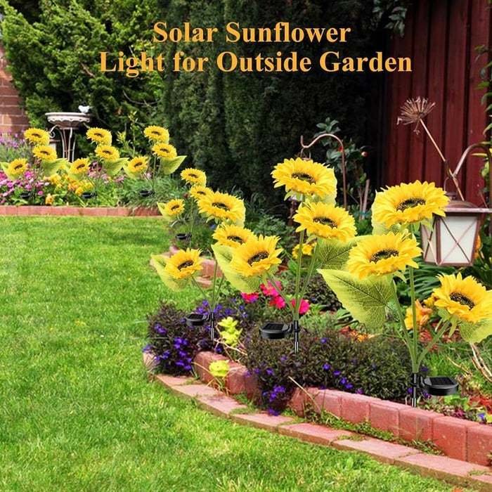 Luces solares girasoles - Imagen 2