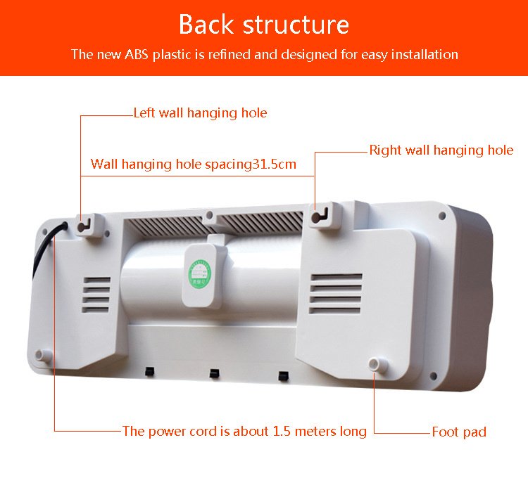 Waterproof Wall-mounted Heater, Household Heater Bathroom - Imagen 3