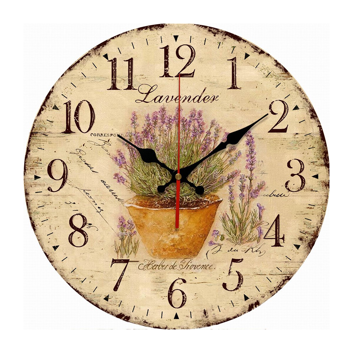 Reloj de pared de madera