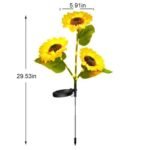 Luces solares girasoles