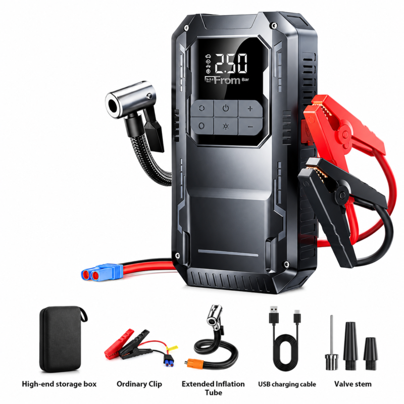 Arranque de coche de 12V con compresor de aire