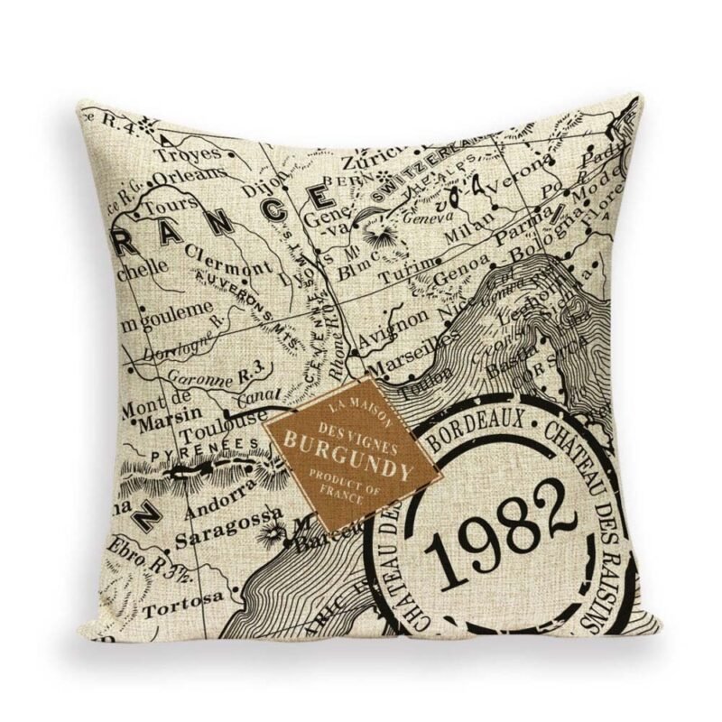 funda de almohada retro