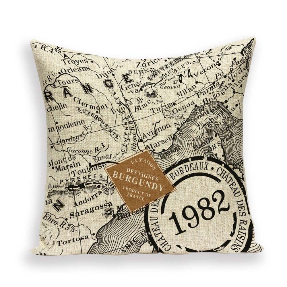 funda de almohada retro