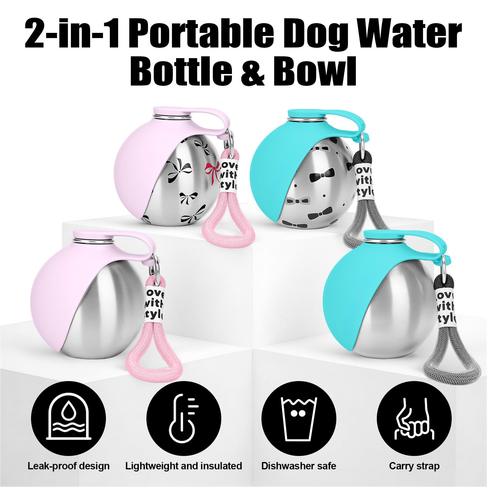 Botella portátil para mascotas 10 oz - Imagen 4