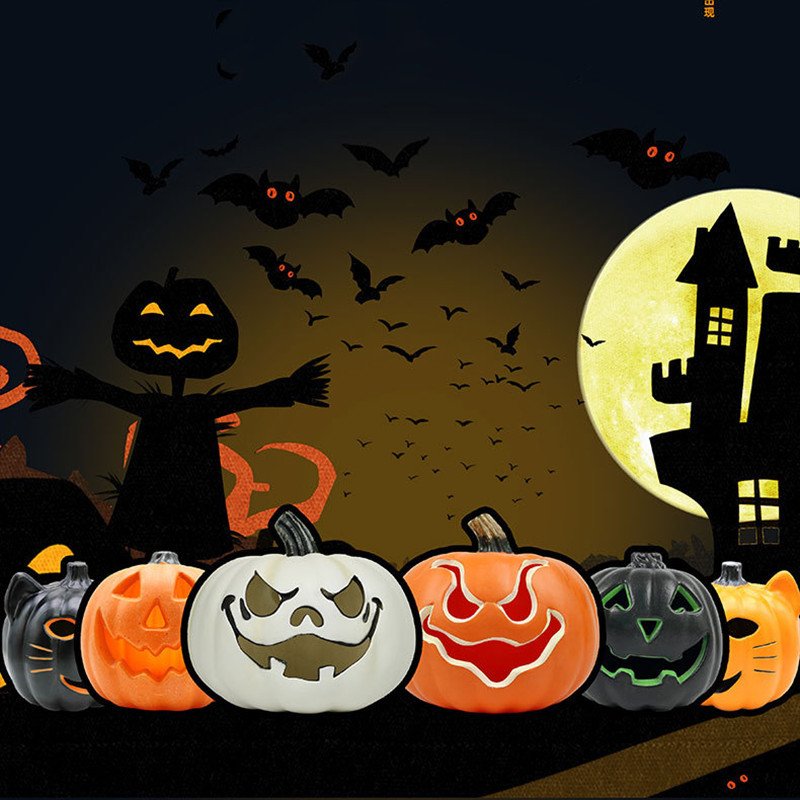Lámpara calabaza de Halloween - Imagen 2