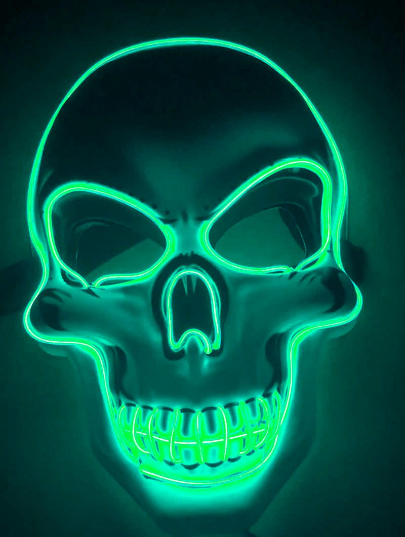 Máscara Esqueleto LED - Imagen 5