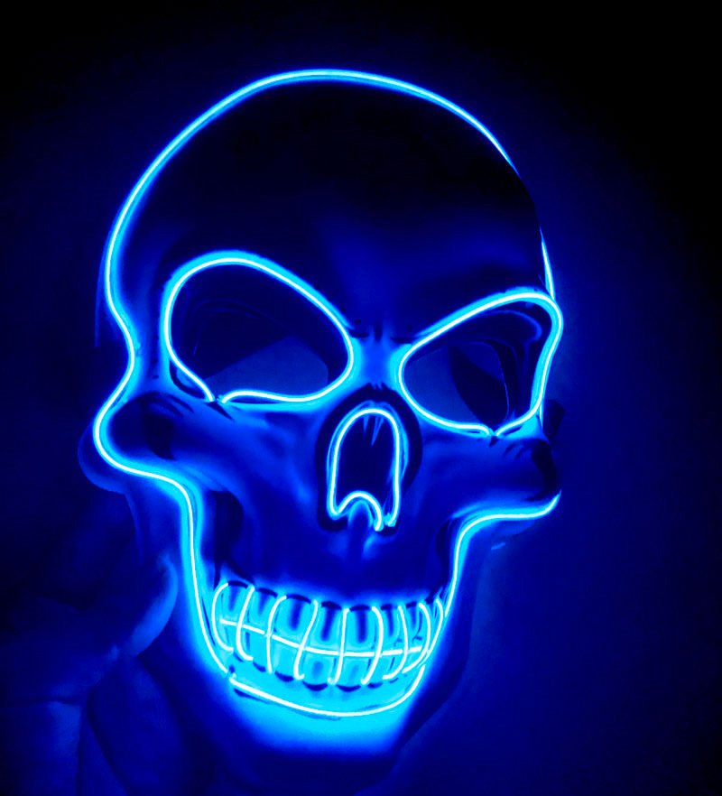Máscara Esqueleto LED - Imagen 6