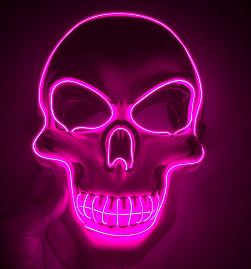 Máscara Esqueleto LED - Imagen 3