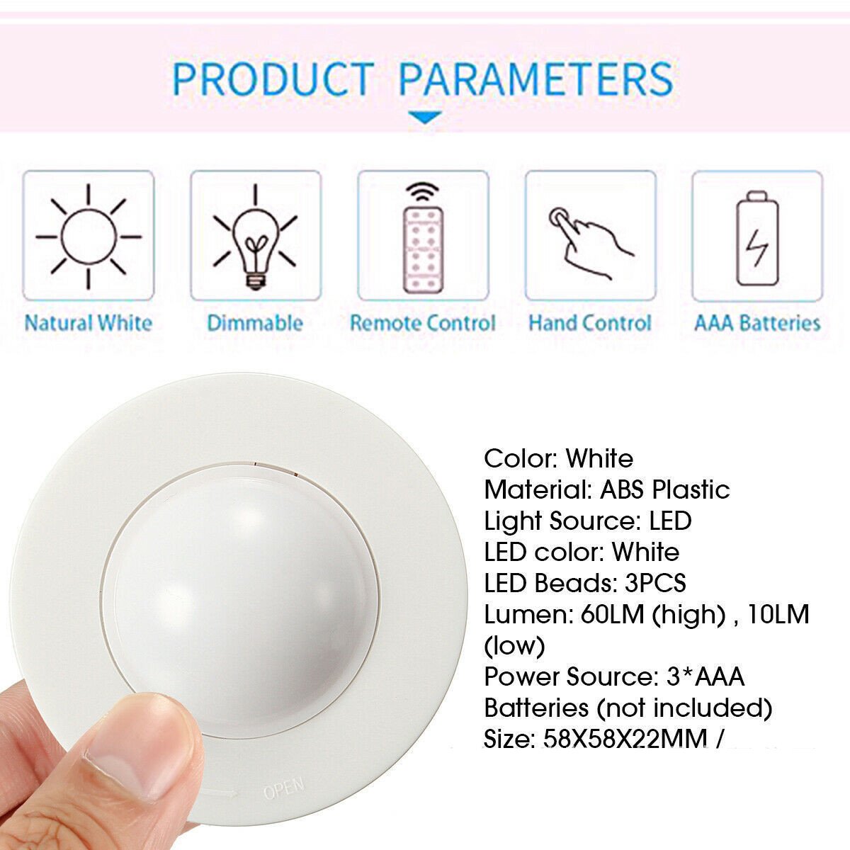 Lámpara LED control remoto - Imagen 8