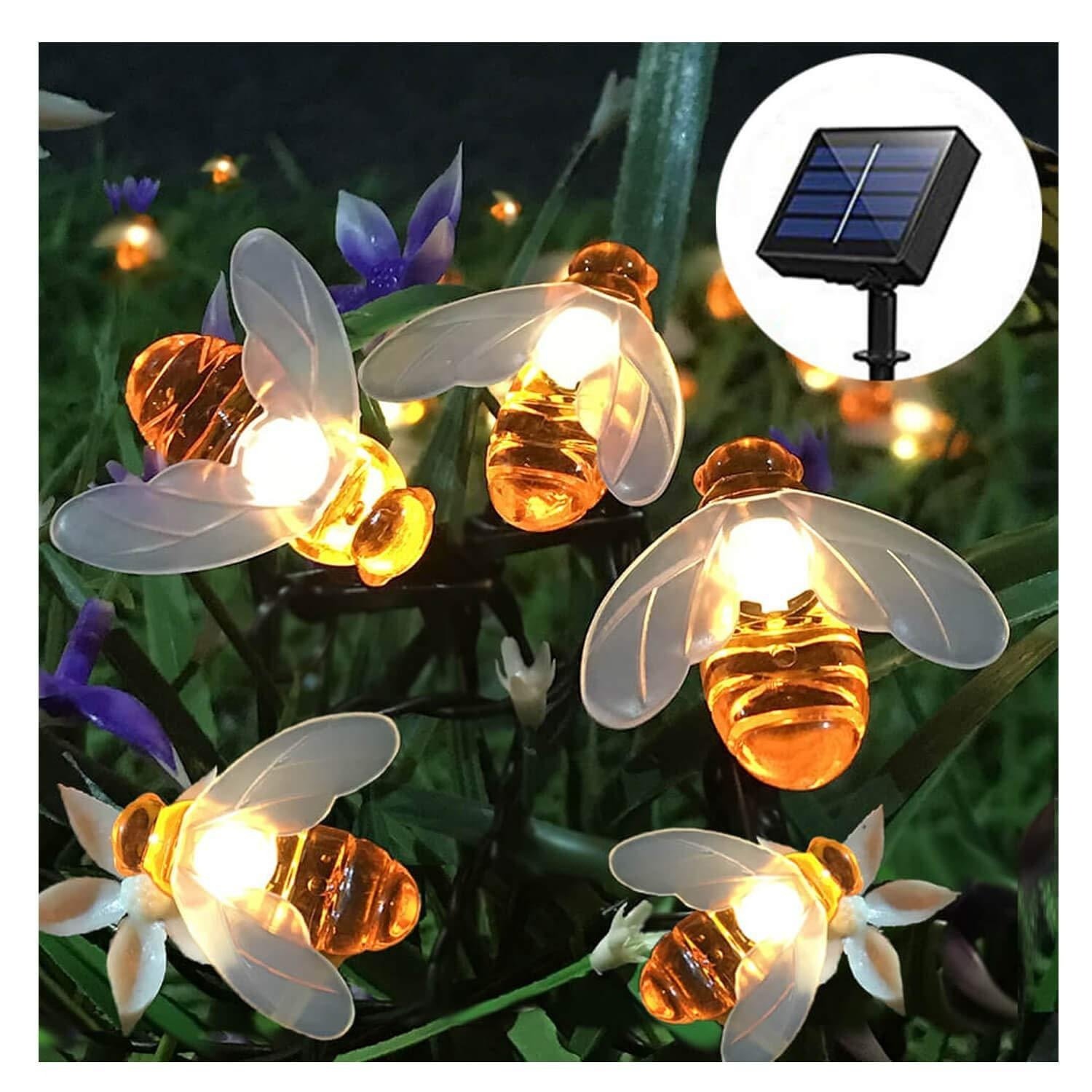 luces solares de cadena 20 LED - Imagen 5