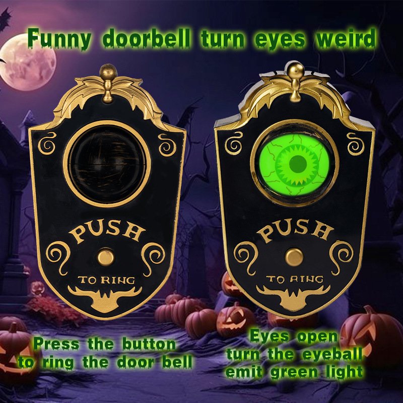 Halloween decoración de timbre tuerto - Imagen 2