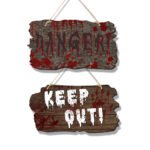 Placa de Madera Halloween
