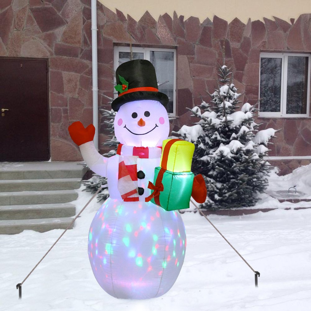 Muñeco de nieve navideño inflable - Imagen 8