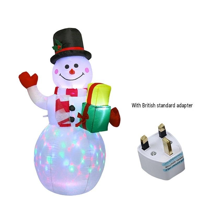 Muñeco de nieve navideño inflable - Imagen 4