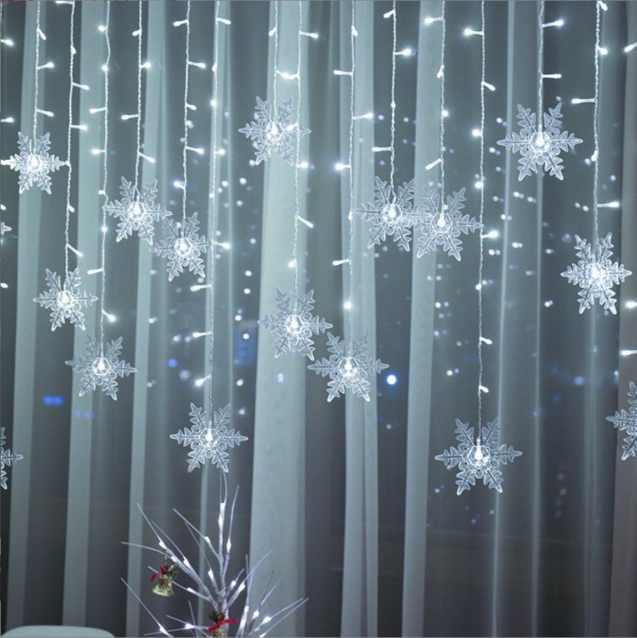 Cortina LED de copo de nieve - Imagen 4