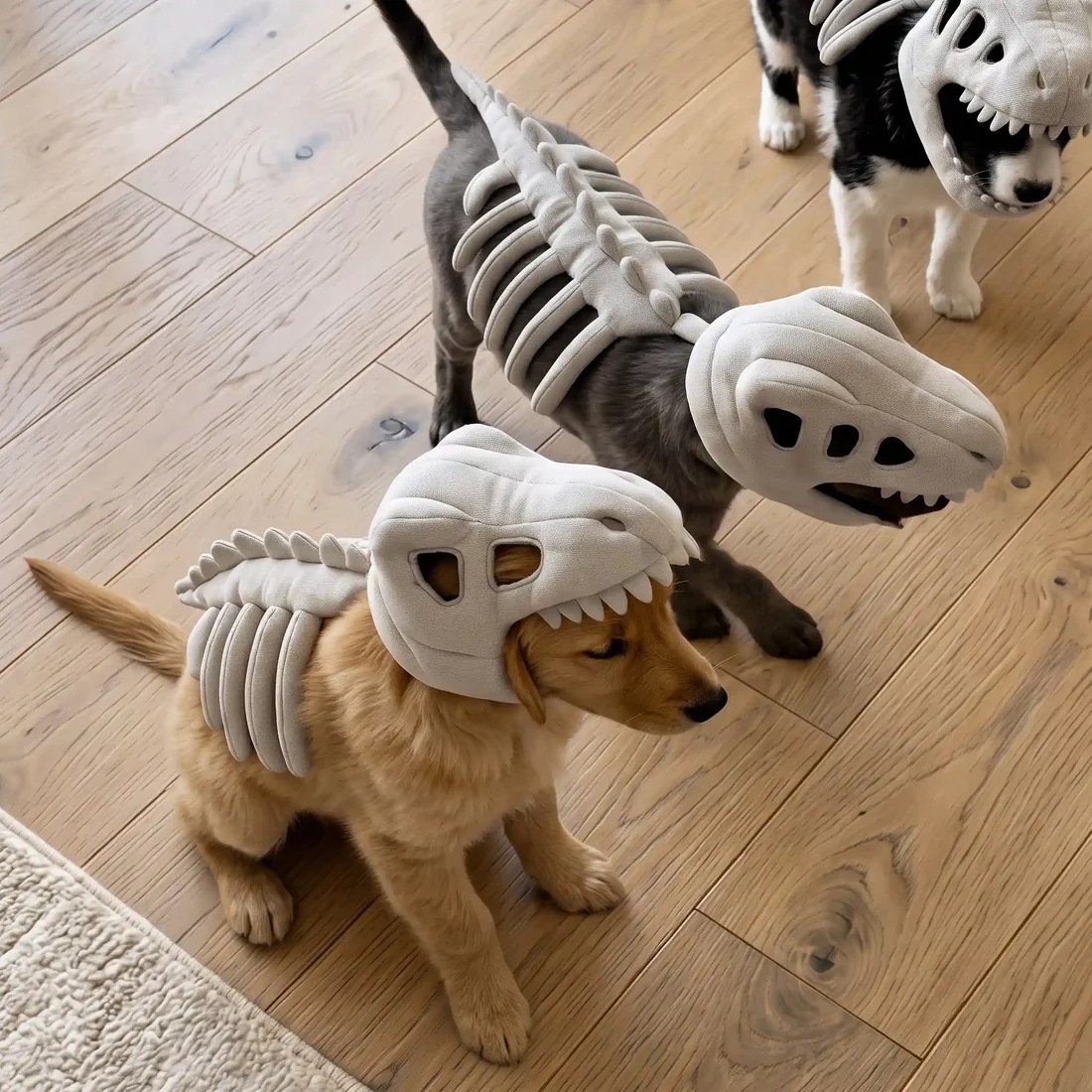 Disfraz de mascota esqueleto de dinosaurio - Imagen 5